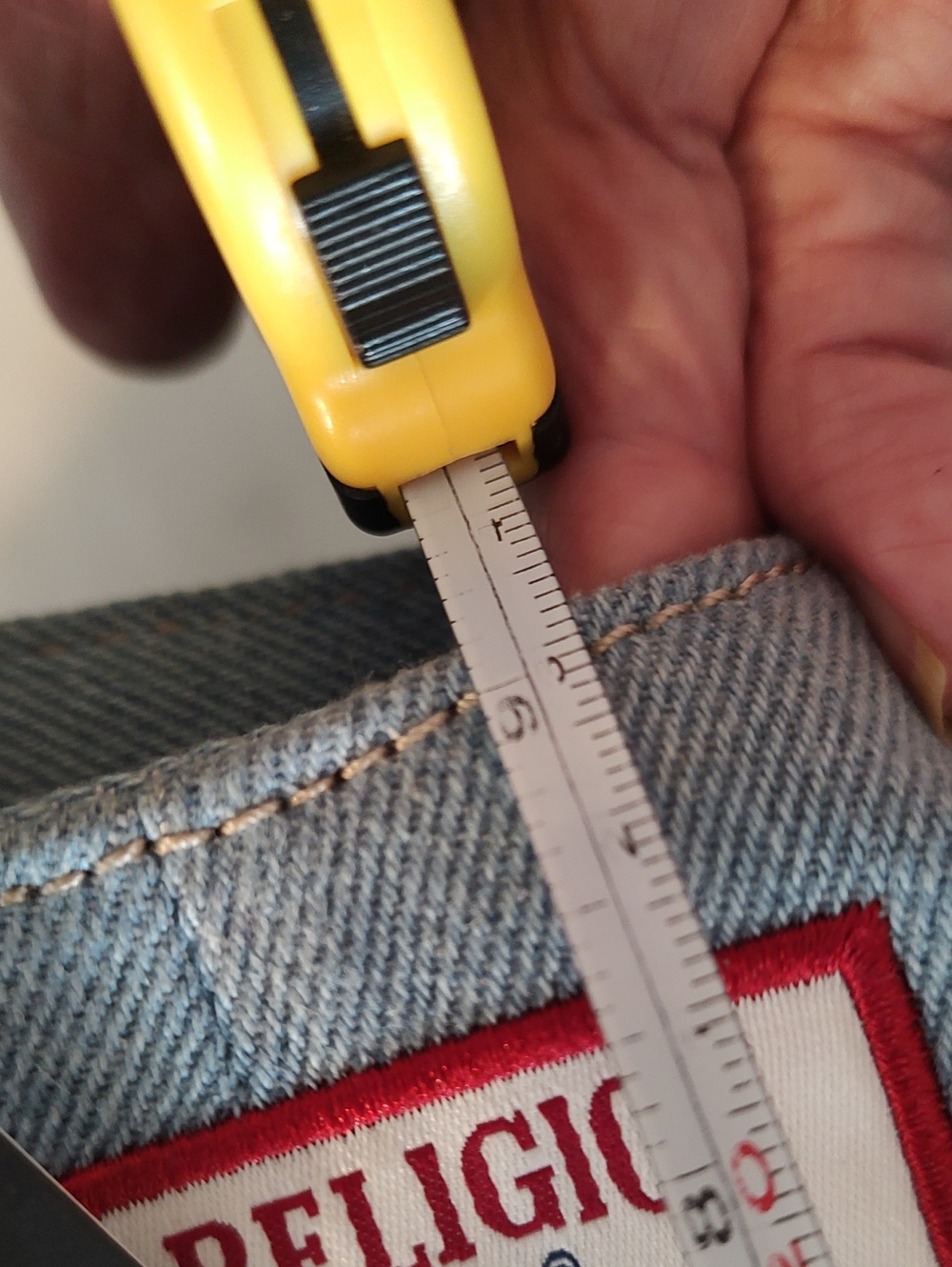 True Religion Light Blue and Dark Blue Denim Shoulder Bag - Picture 11 of 13